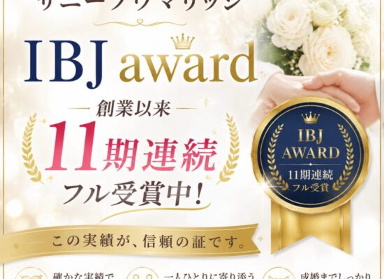 IBJ AWARD創設以来11期連続受賞